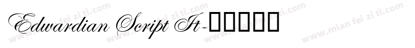 Edwardian Script It字体转换